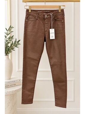 AG leather coated jeans - NWT size 27